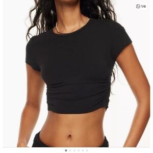 TNA Black Chill Malibu Cropped T-shirt